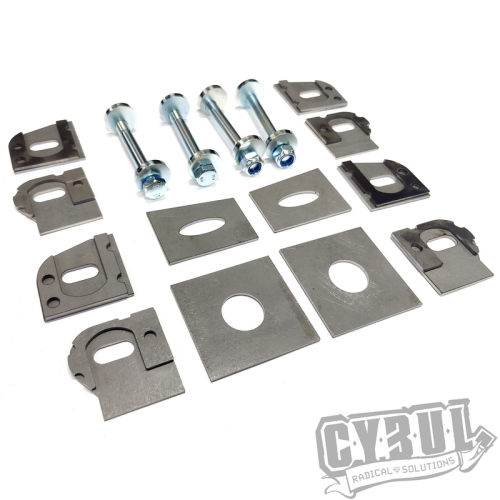 BMW E30 Z3 E36 compact rear subframe modification kit for toe-in camber adjustment